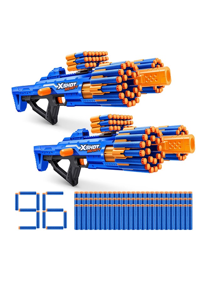 X-Shot Insanity 2-Pack 8-Shot Berzerko Blasters with 96 Darts - Image 2