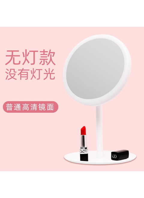 LED makeup mirror wholesale smart dressing mirror desktop mirror with lamp student makeup mirror beauty dormitory mirrorWhite small round without lights White small round without lights