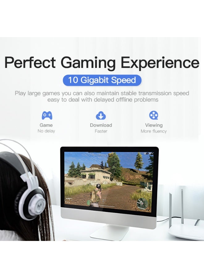 VENTION Flat Cat.7 Patch Cable 0.5M Black Model # ICABD - Image 2