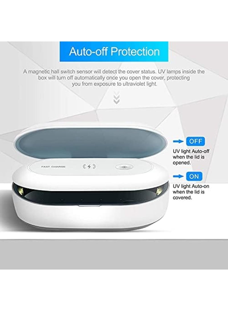 Luckam UV Phone Sanitizer Box - UVC Light Cell Phone Sterilizer and Disinfection Phone Cleaner with Aromatherapy Function Disinfector for iPhone Android Smartphone Toothbrushes - Image 3