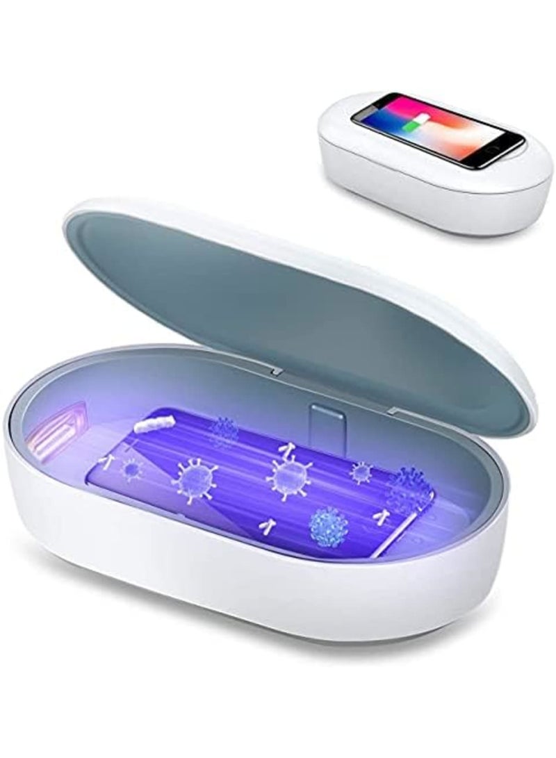 Luckam UV Phone Sanitizer Box - UVC Light Cell Phone Sterilizer and Disinfection Phone Cleaner with Aromatherapy Function Disinfector for iPhone Android Smartphone Toothbrushes - Image 1