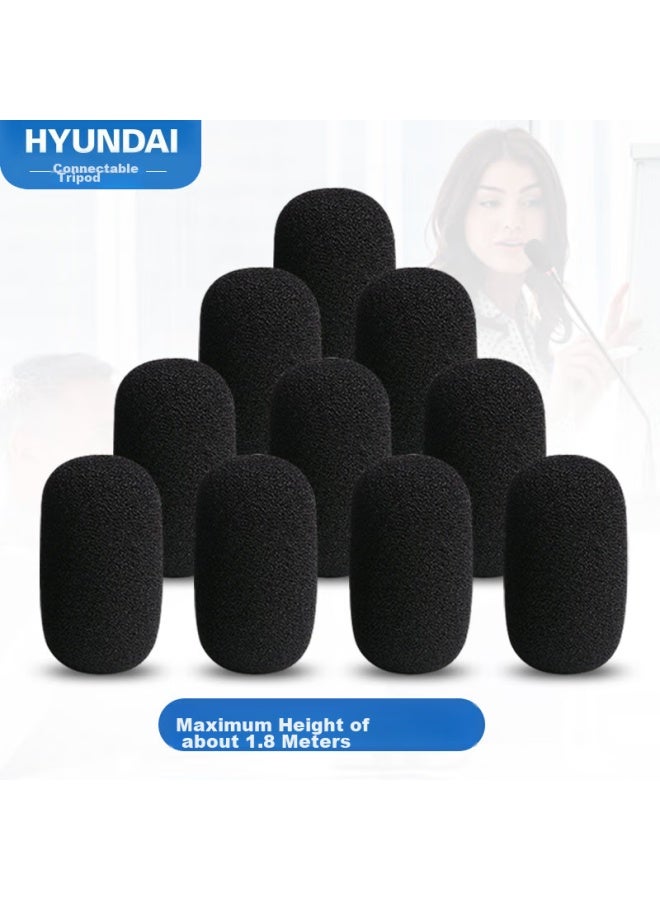 Nintaus Microphone Pads, Disposable Microphone Covers, Universal Protective Cotton, Rust-proof, For Wireless Gooseneck Microphones, Anti-spray, Pg-48, Pack Of 10 - Image 1