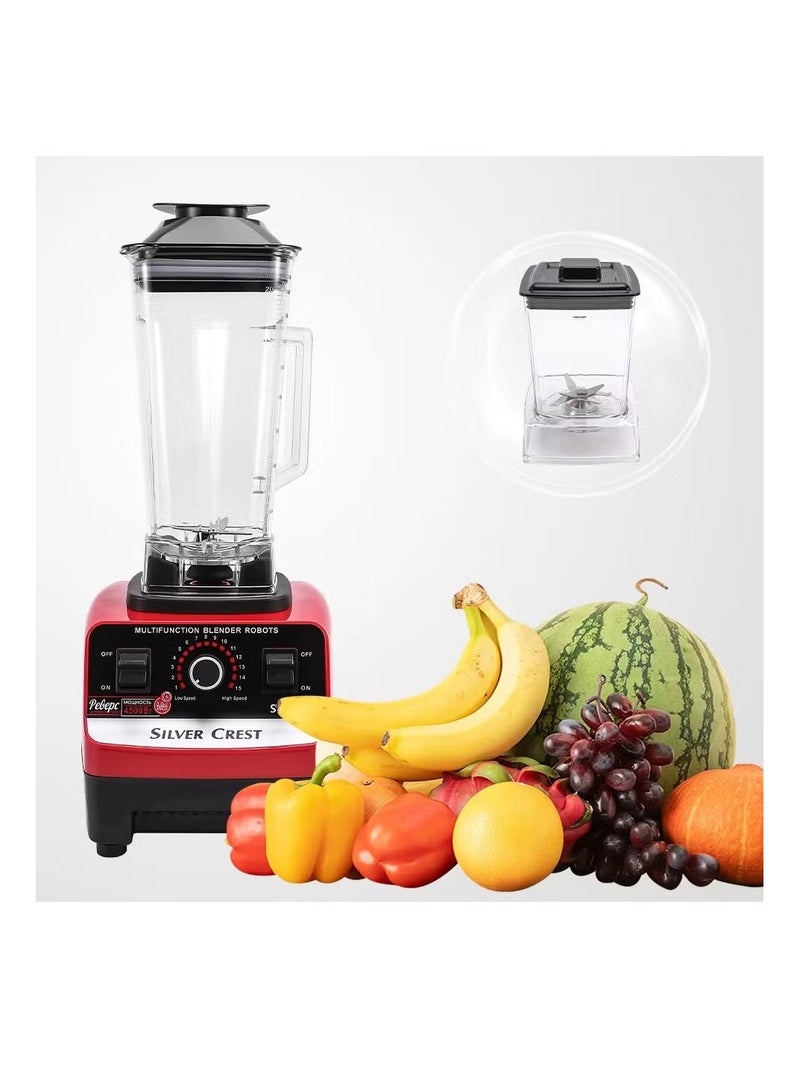 SILVER CREST Juicer Blender, Blender, Smoothie Maker, 1.5L Containers, Steel Blades, Ice Crushing Function, Multi-Mill, Chopper, Food Blender Attachments, Blender, Grinder, Juicer Machine, Food Processors - Image 1