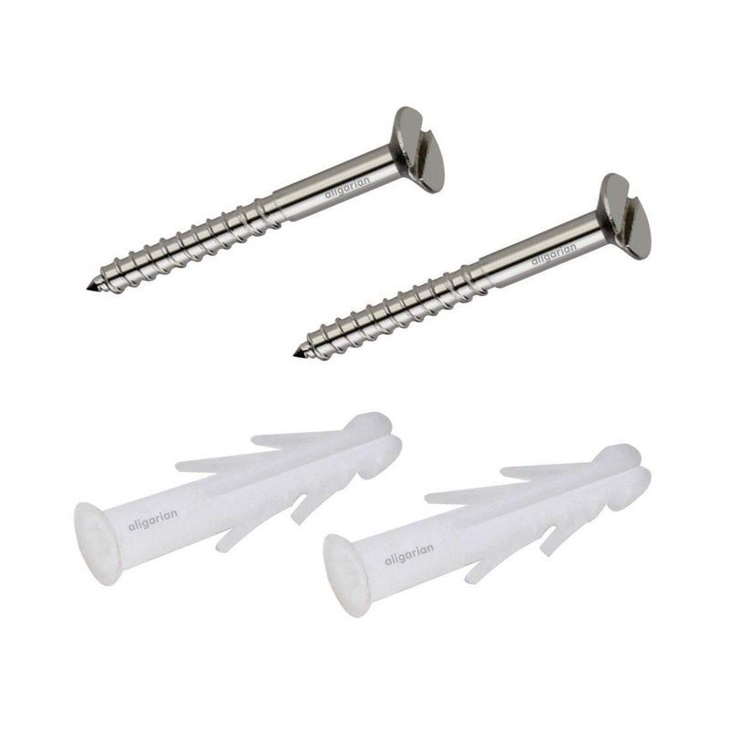 aligarian Steel Wall Mounted Square Solid Towel Ring-Round Base (Pack of 2) - Image 4