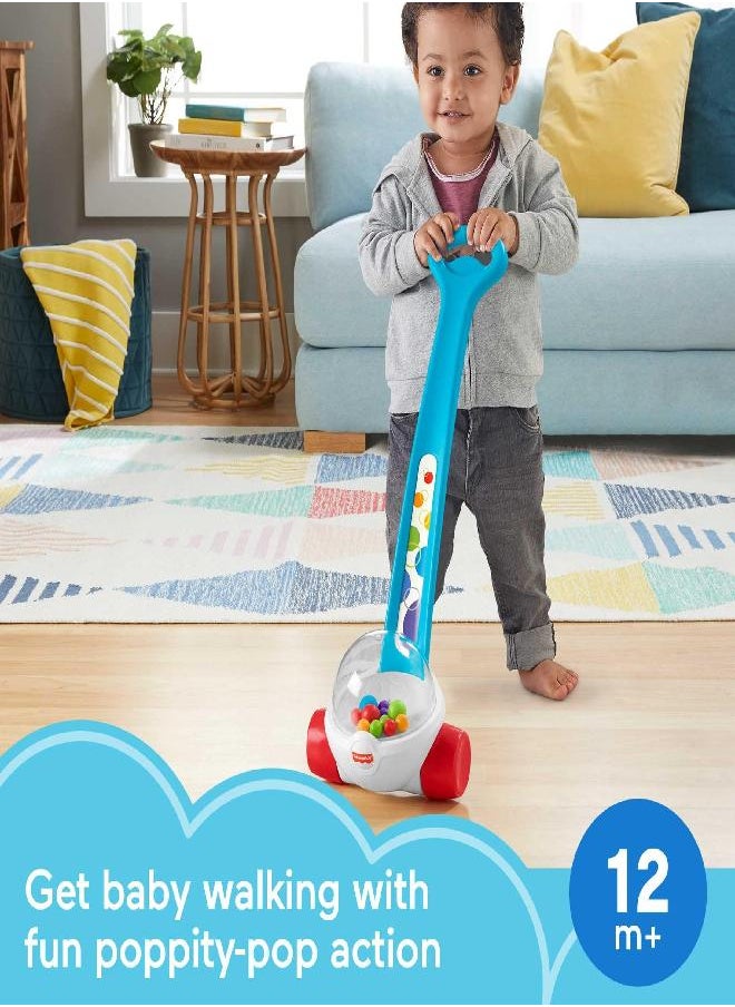 Fisher-Price - Fisher-Price Corn Popper Baby Toy, Toddler Push Toy with Ball-Popping Action for 1 Year Old and Up, 2-Piece Assembly, Blue - Image 1