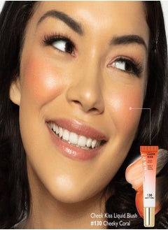 MILANI Milani Liquid Cheek Blush #130 Cheeky Coral - 11ml | Lightweight, Buildable, Long-Lasting Formula | Perfect for Natural or Bold Looks  - Image 3