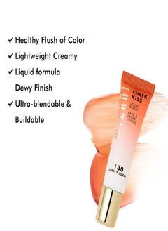 MILANI Milani Liquid Cheek Blush #130 Cheeky Coral - 11ml | Lightweight, Buildable, Long-Lasting Formula | Perfect for Natural or Bold Looks  - Image 5