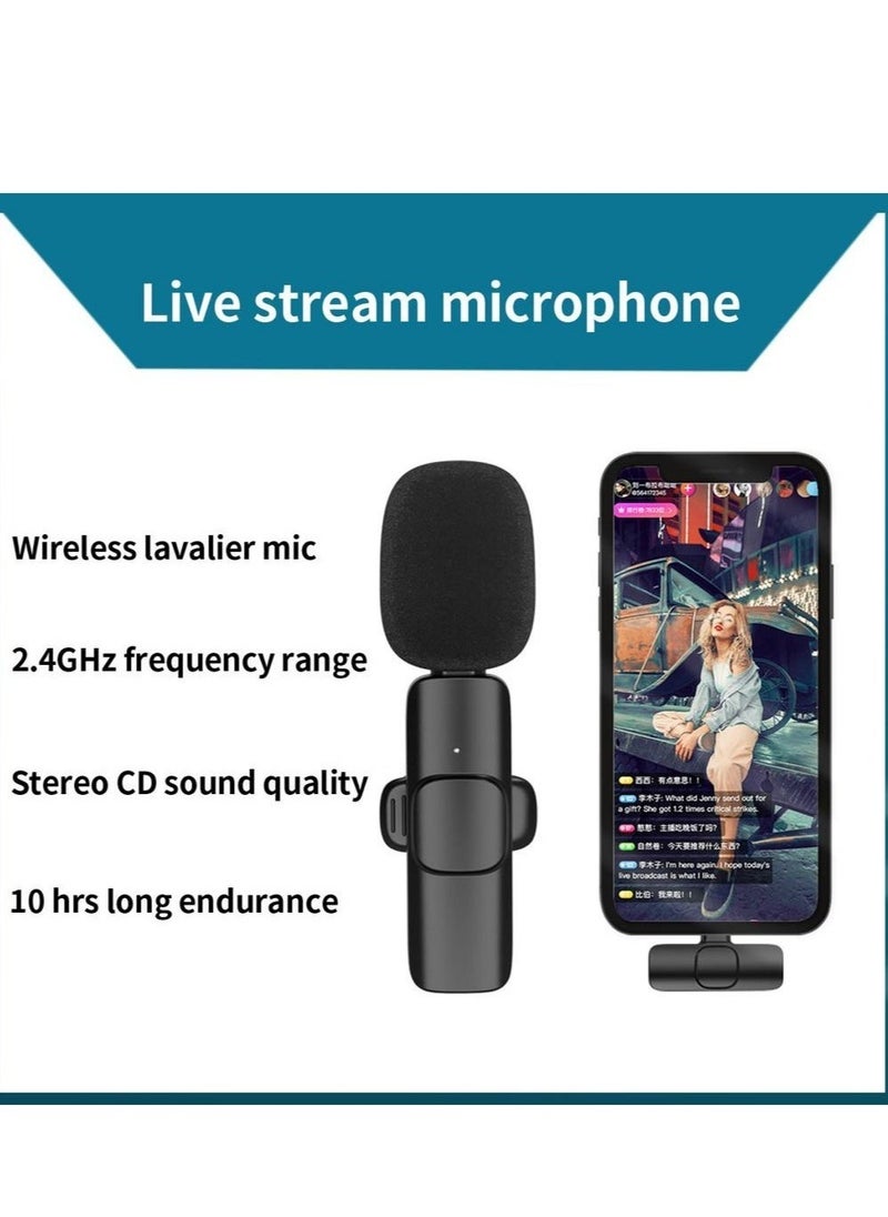 M21 Wireless Lavalier Microphone Plug & Play Type-C Lapel Clip-on Mini Mic Black - Image 4