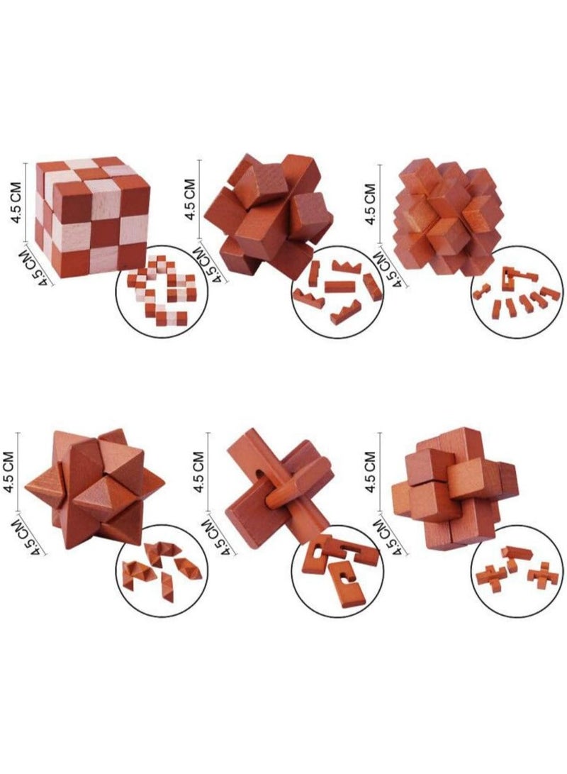 سوفام ألعاب خشبية من أحجية أحجية الدماغ الثلاثية الأبعاد لاختبار الذكاء للبالغين من أجل فك الأحجية - Image 3