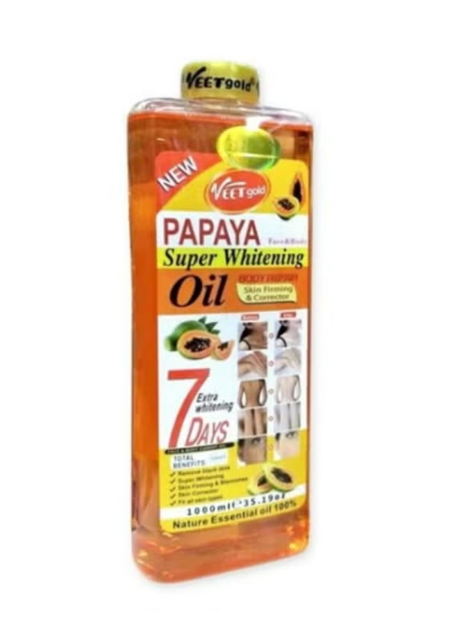 فيت جولد زيت البابايا الفائق للتبييض 1000 مل