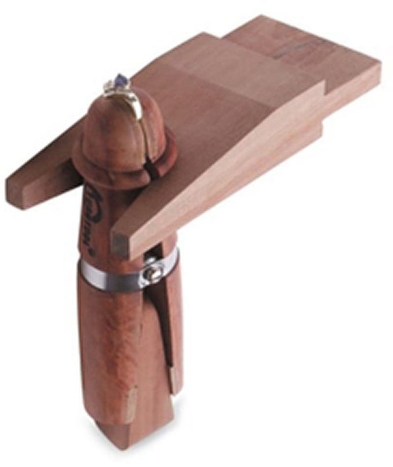 Mahogany Ring Clamp With Collar And Custom Bench Pin | Rcl-653.02
