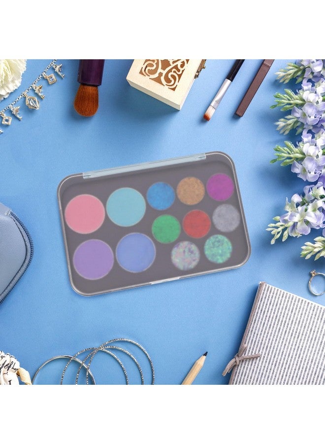 AJLTPA Magnetic Makeup Palette with Frosted Clear Top, 3Pack Empty Eyeshadow Dispensing Storage Box with 60Pcs Adhesive Metal Stickers for DIY Cosmetics Blush Powder-6.69"X4.41"Palette - Image 5