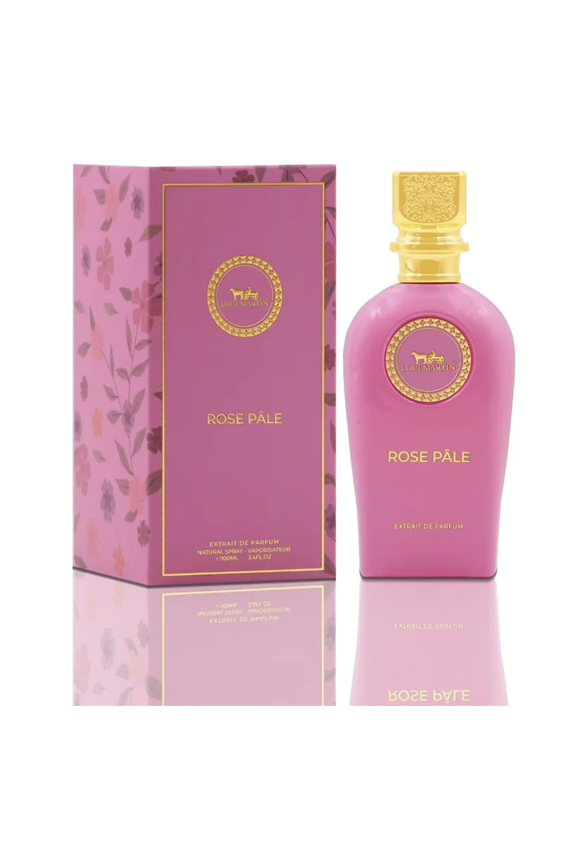 لوي مارتن Rose Pâle Extrait De Parfum 100ml for Women | Elegant Rose Fragrance | Soft Floral & Feminine Perfume