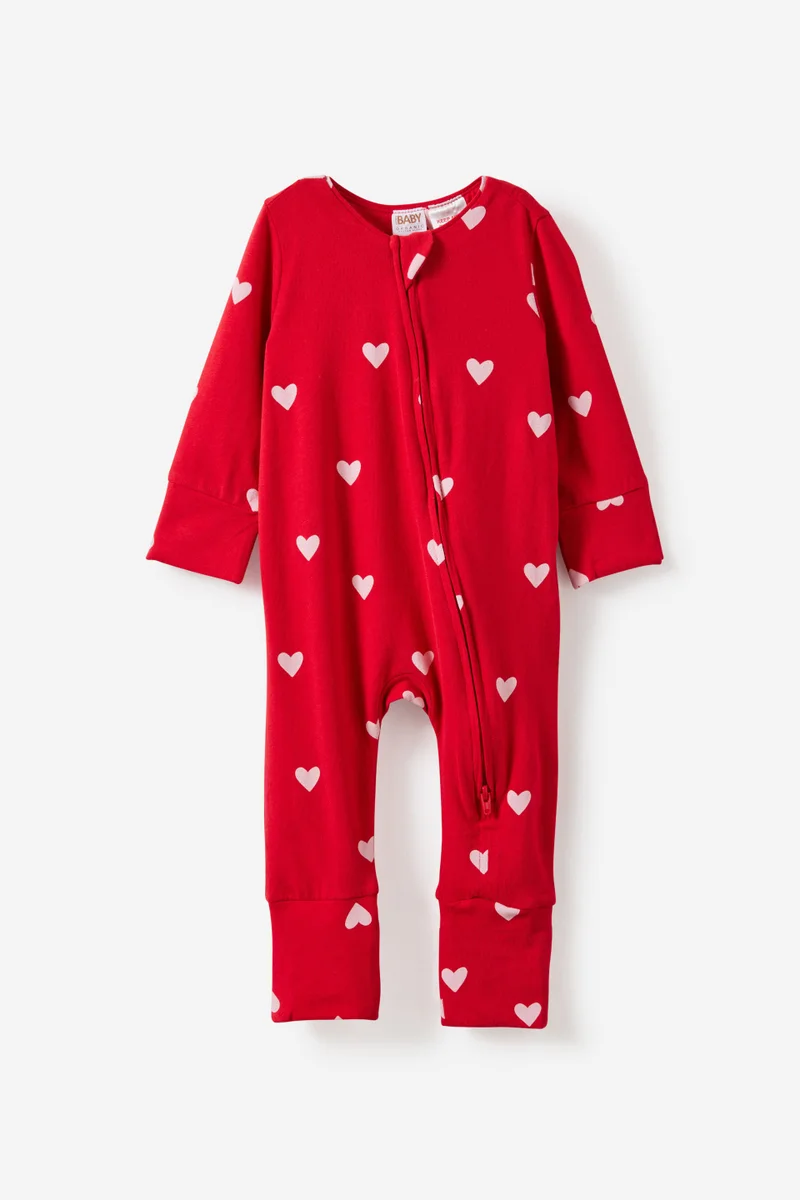 Cotton On Growie Long Sleeve Zip Romper