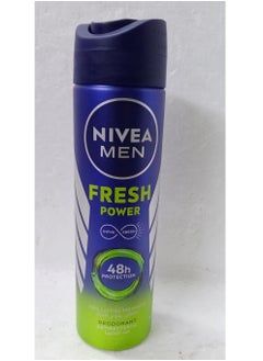 NIVEA MEN Fresh Power Antiperspirant Spray for Men Fresh Scent Spray 150ml 