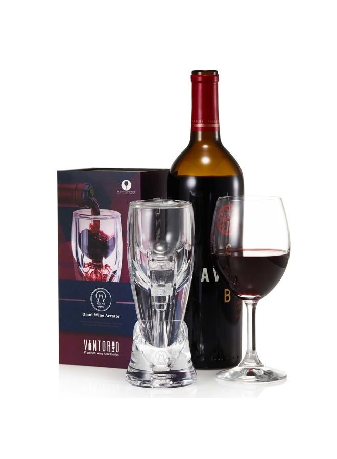 Vintorio Wine Aerator OMNI Edition - Premium Decanter For Wine Lovers - With Gift Travel Pouch - Image 5