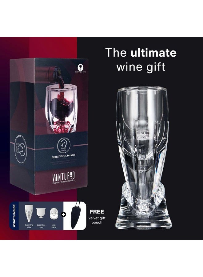 Vintorio Wine Aerator OMNI Edition - Premium Decanter For Wine Lovers - With Gift Travel Pouch - Image 4