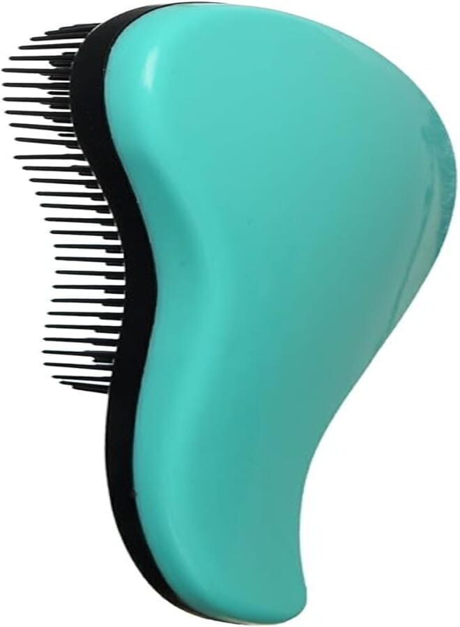 Plastic Hair Brush For Women Green