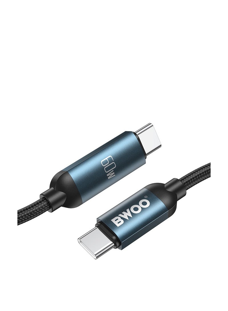Bwoo Iphone Type C Charging & Data Cable, Type-C to Type-C Charging Cable PD 60W 1M With LED Display for Iphone 16,15,14,13, Samsung, Honor, Huawei, Oppo Etc - Image 3