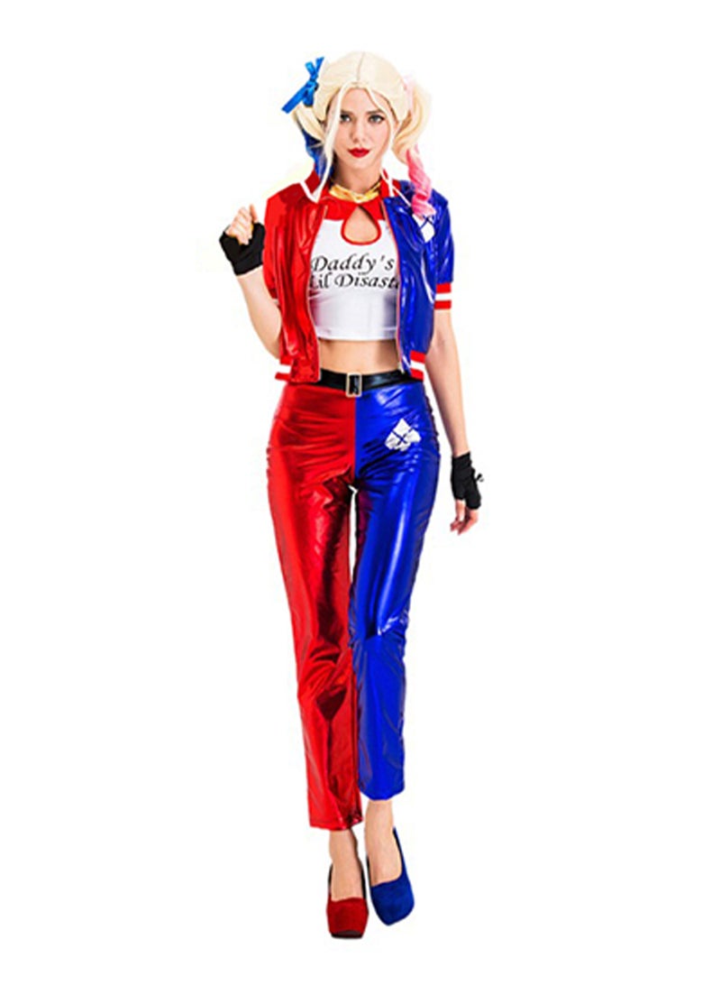 Harley Quinn Costume Suicide Squad Womens Villain Cosplay Hallowee Costume Cosplay Costume - Image 3