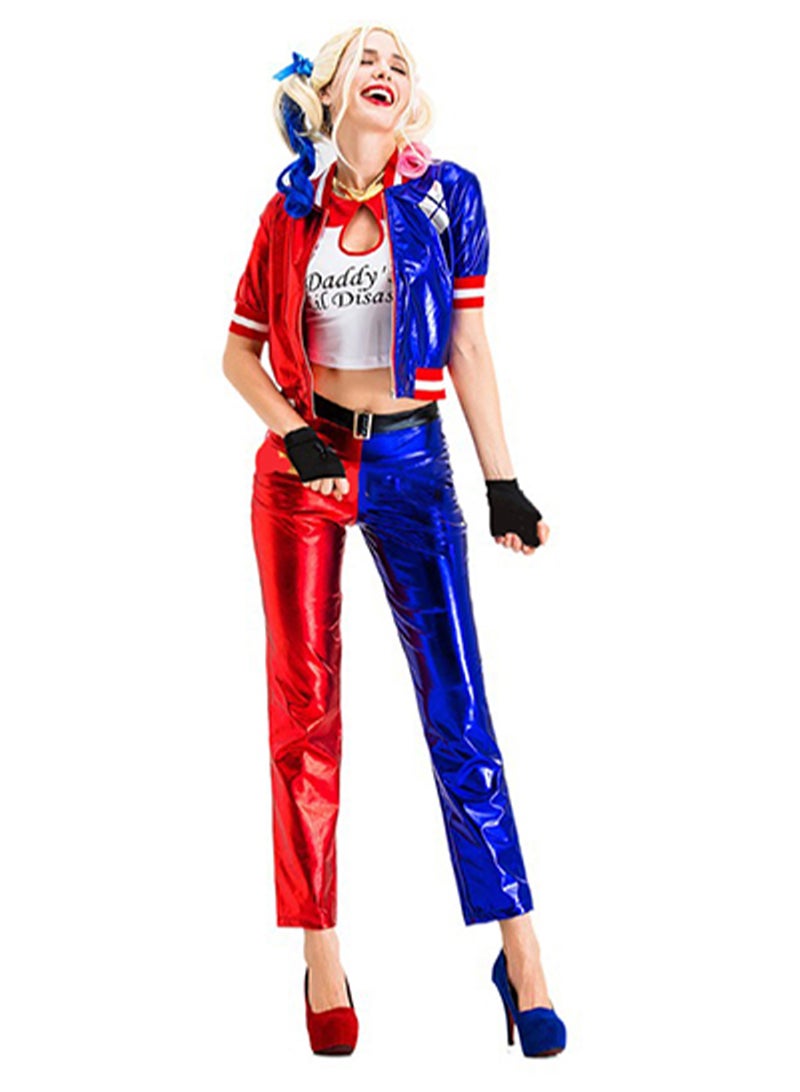 Harley Quinn Costume Suicide Squad Womens Villain Cosplay Hallowee Costume Cosplay Costume - Image 2