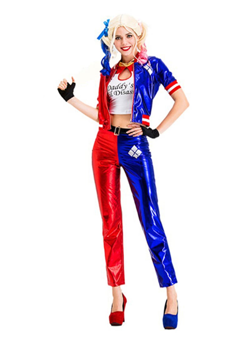 Harley Quinn Costume Suicide Squad Womens Villain Cosplay Hallowee Costume Cosplay Costume - Image 1