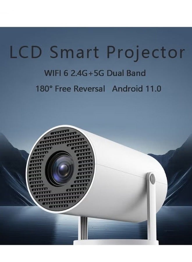HY300 Smart Portable Projector, Smart 4-Core CPU, 180-Degree Rotation Can Be Projected On The Ceiling  - Image 4