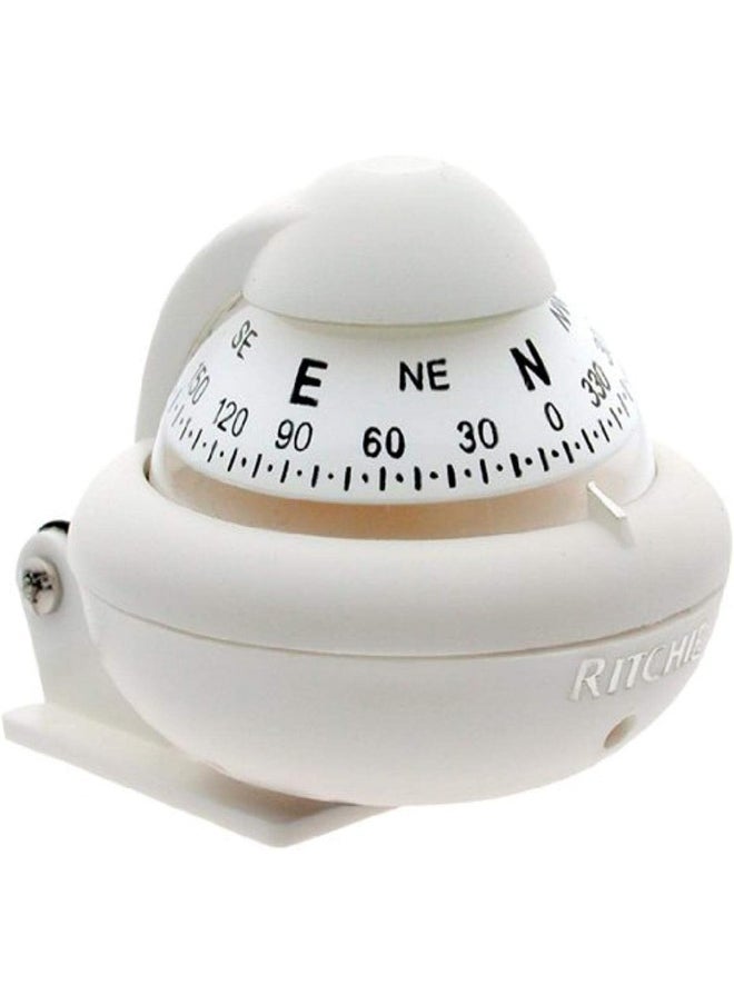 Ritchie Navigation X-10W-M Sport Marine Compass, White, 2-inch Dial