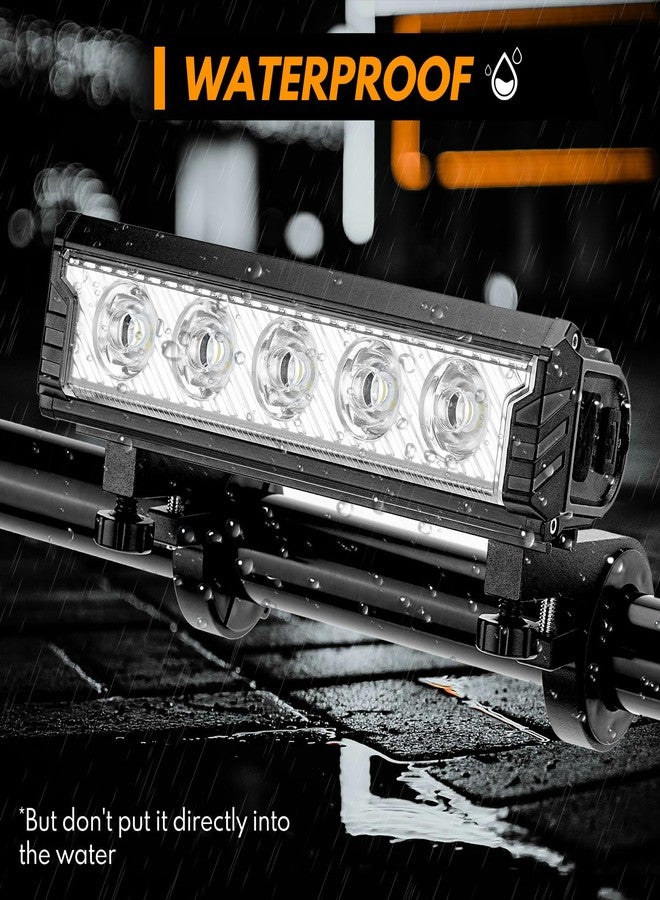 BicycleStore Bike Front Light, 5 LED 2800 Lumen LED Bicycle Lights 6600mAh Waterproof Mountain Road Bike Lights with 5 Modes, USB Rechargeable Super Bright Cycle Safety Headlights Bicycle Accessories - Image 4