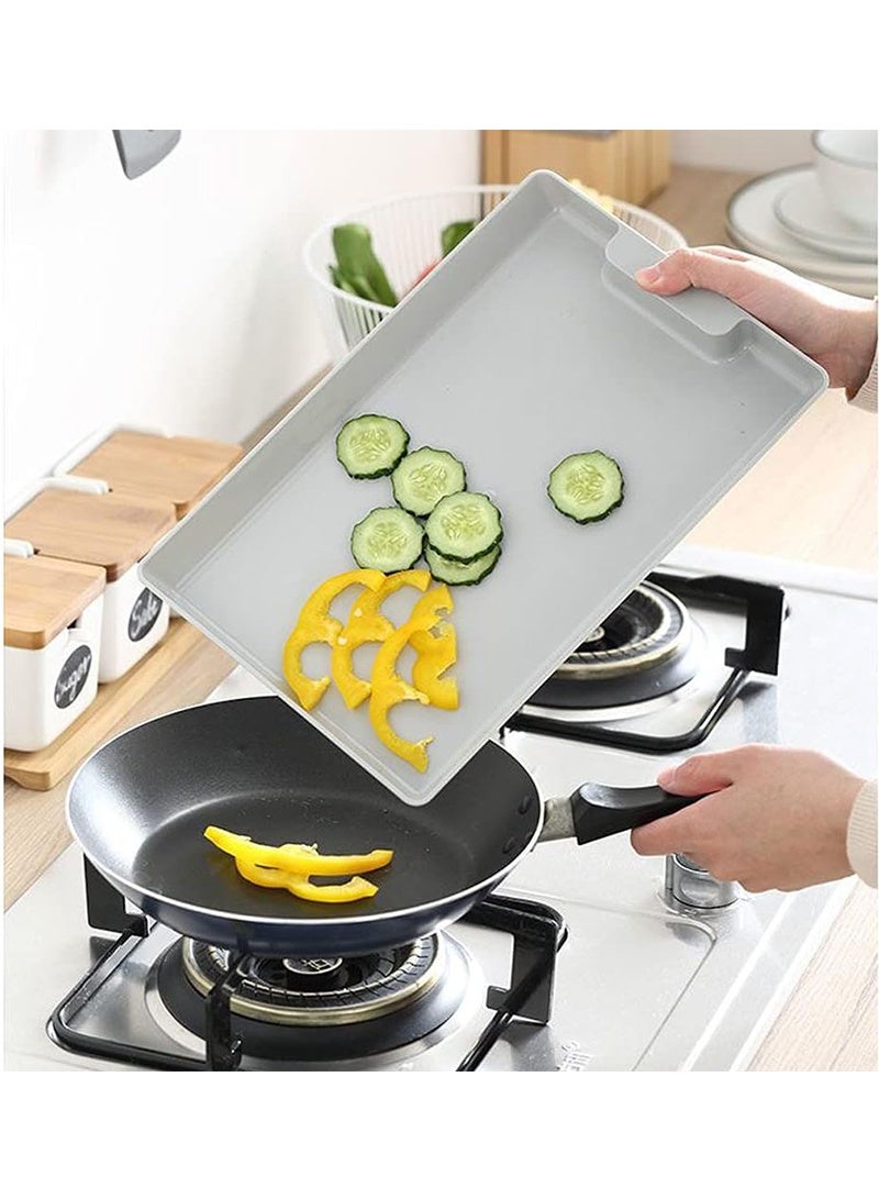 توبيتش لوح تقطيع، لوح تقطيع خشبي مع صينية تخزين تسحب للخارج، لوح تقطيع متعدد الوظائف للحوم والخضروات والفاكهة - Image 5