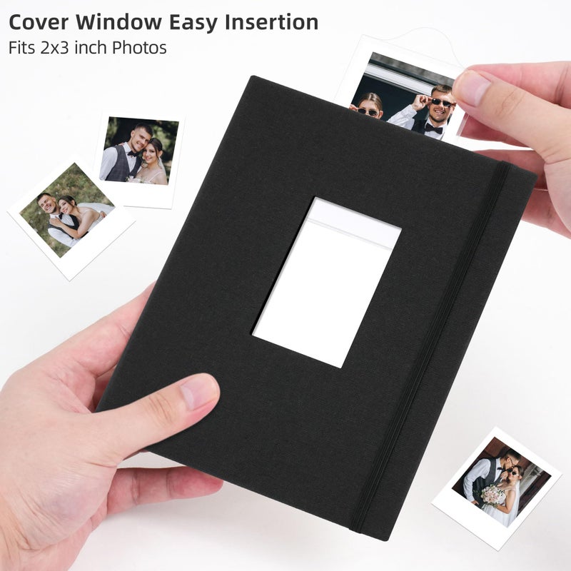 Vienrose Mini Polaroid Photo Album Book 208 Photos 2x3 Inch Pictures for Fujifilm Instax Mini 7s 8 9 11 25 26 40 50s 90 Evo Z2300 Instant Camera, Polaroid Snap Black 1 Pack - Image 5