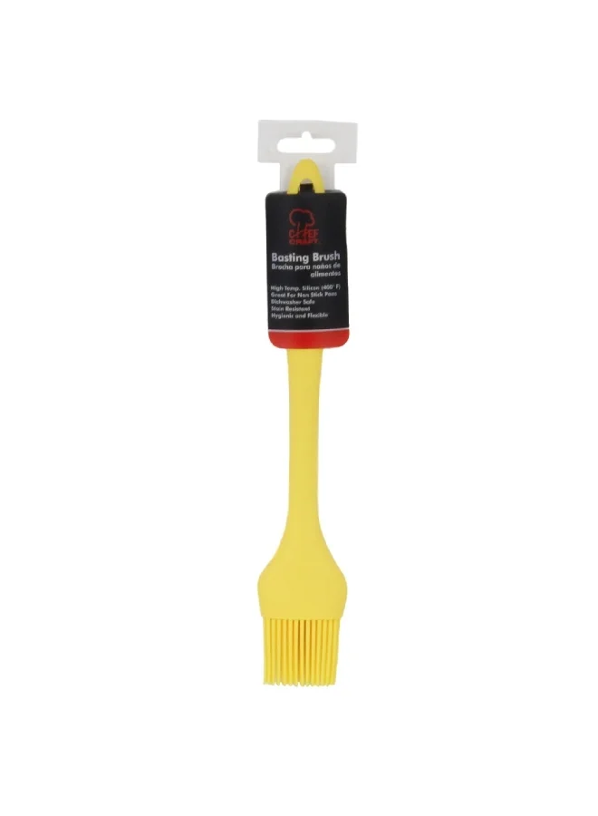 Chef Craft Premium Dishwasher Safe Silicone Basting Brush Yellow 10.25inch 13270