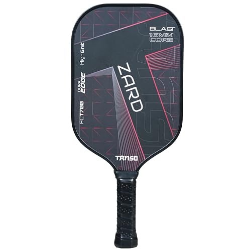 TANSO Zard Blast T700 Pickleball Paddle (Hight Grit Surface Carbon Fibre Pickleball Paddle, 16mm Thick Hexa Core, Elongated 419mm for Maximum Power) - Image 1