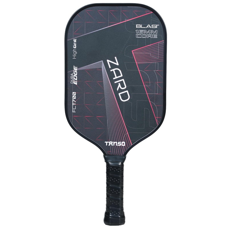 TANSO Zard Blast T700 Pickleball Paddle (Hight Grit Surface Carbon Fibre Pickleball Paddle, 16mm Thick Hexa Core, Elongated 419mm for Maximum Power) - Image 5