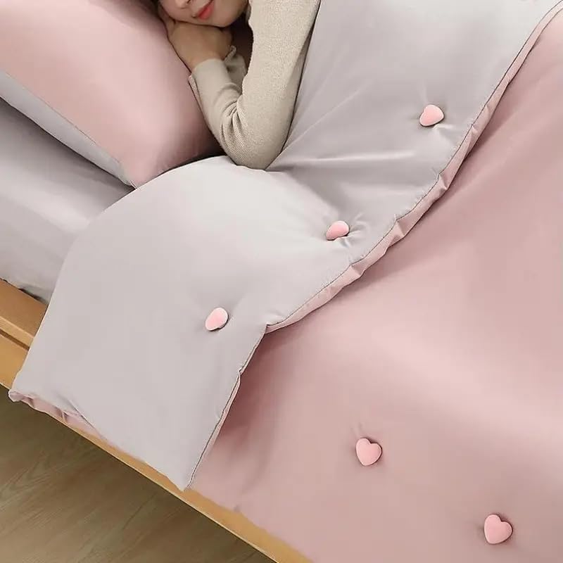 DD RETAILS Heart Design Duvet Cover Quilts Clips || Quilt Sheet Holder Comforter Fasteners || Needle Clip Free Duvet Cover Clips for Bedding Cover, Blanket, Curtains (Multicolor) (2) - Image 4
