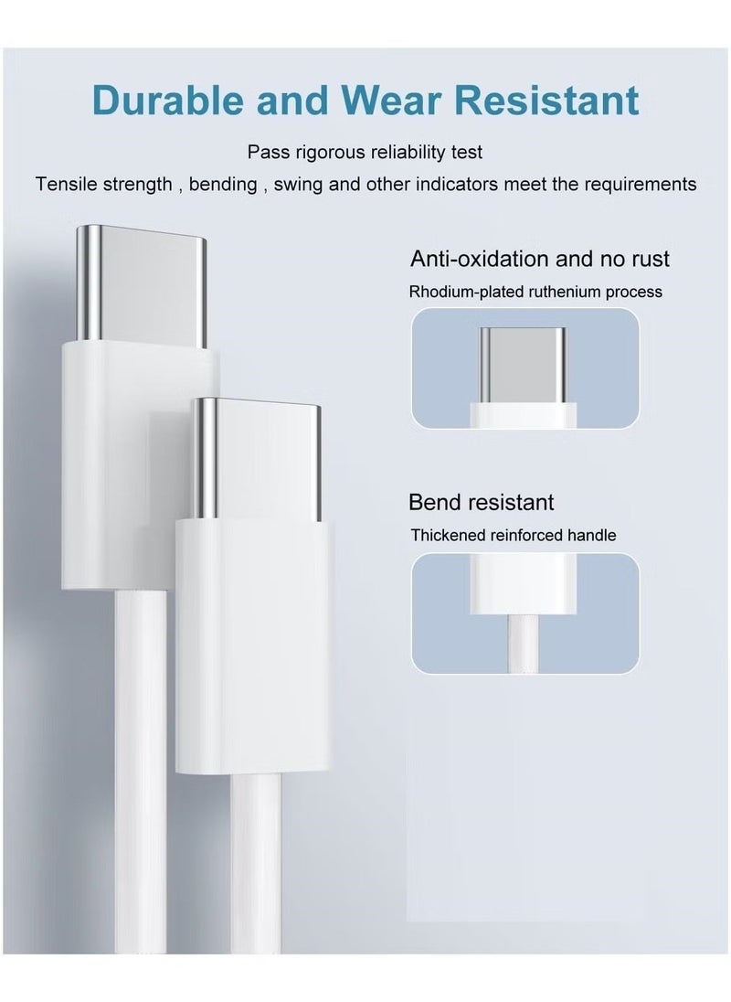 Raxoom iPhone 16/15 Pro Max Charger With USB C Port 35 Watt with 1M iPhone Fast Charging Cord Type C to C for iPhone 16/15 Pro max/15 Pro/15 plus/15, Samsung S24 and all USB C mobiles / Tabs - Image 5