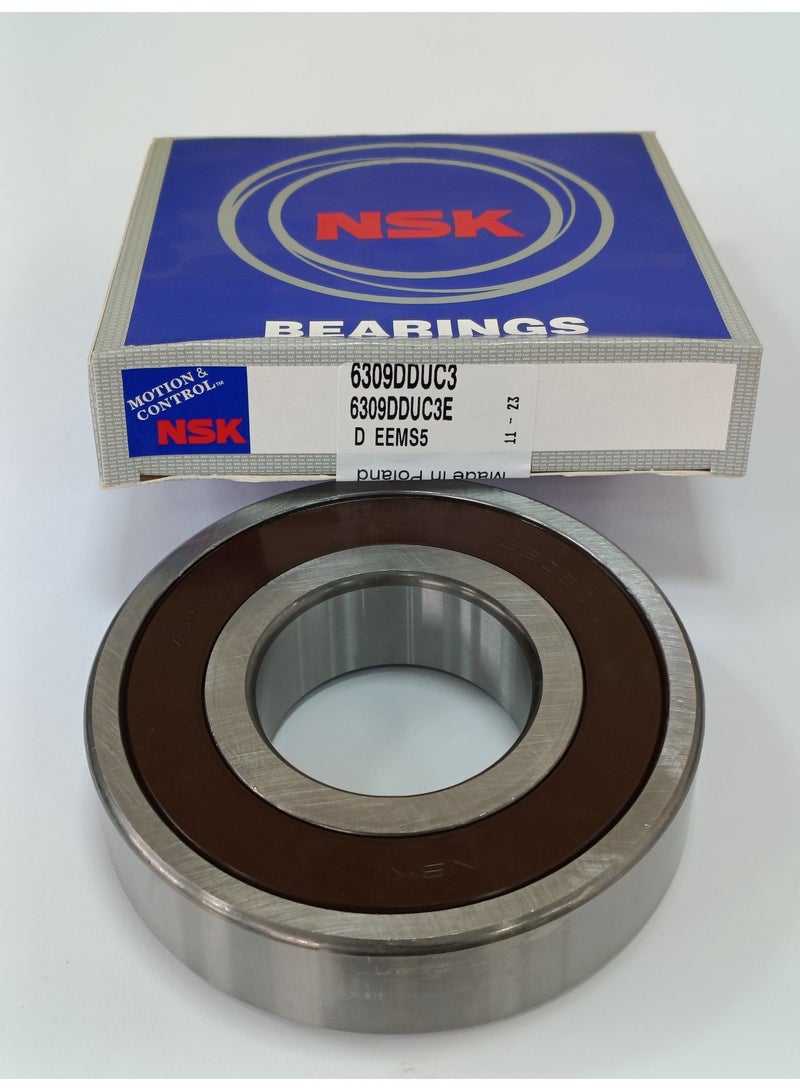 NSK محمل كروي ذو أخدود عميق NSK 6309DDUC3 - محكم الإغلاق بمطاط مزدوج - خلوص C3 - Image 2