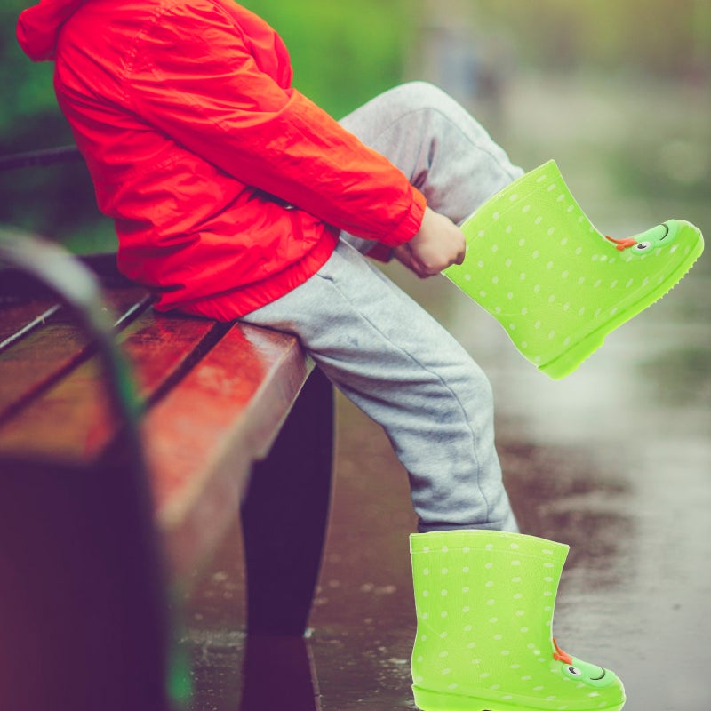 Kids' Cartoon Rain Boots Rain Shoes for Boys and Girls - Size 29 ( with Pattern) - Image 3