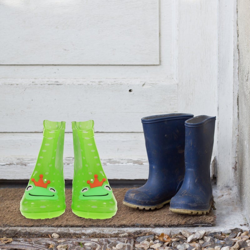 Kids' Cartoon Rain Boots Rain Shoes for Boys and Girls - Size 29 ( with Pattern) - Image 2