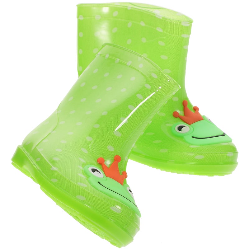 Kids' Cartoon Rain Boots Rain Shoes for Boys and Girls - Size 29 ( with Pattern) - Image 1
