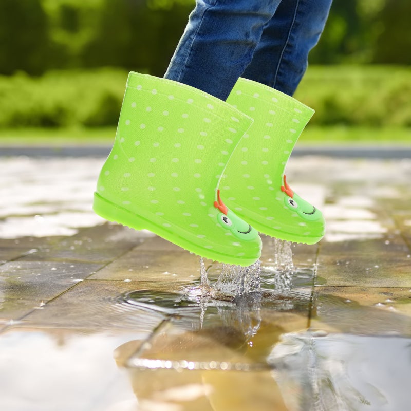 Kids' Cartoon Rain Boots Rain Shoes for Boys and Girls - Size 29 ( with Pattern) - Image 4
