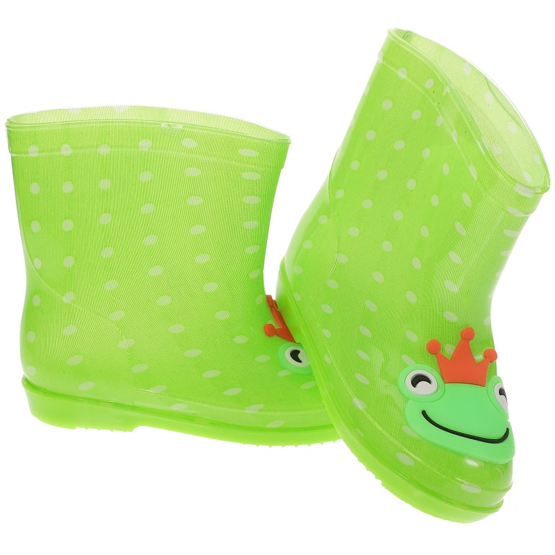 Kids' Cartoon Rain Boots Rain Shoes for Boys and Girls - Size 29 ( with Pattern) - Image 5