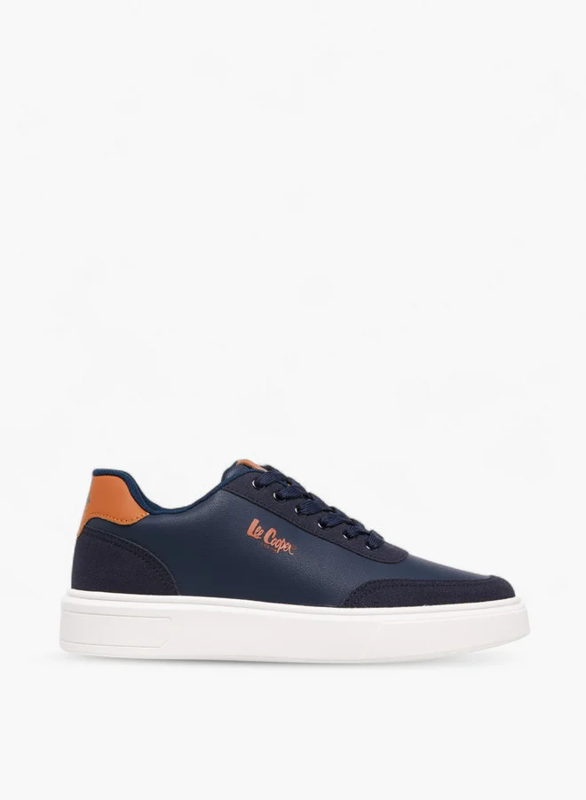 Lee Cooper Men's Solid Lace-Up Sneakers