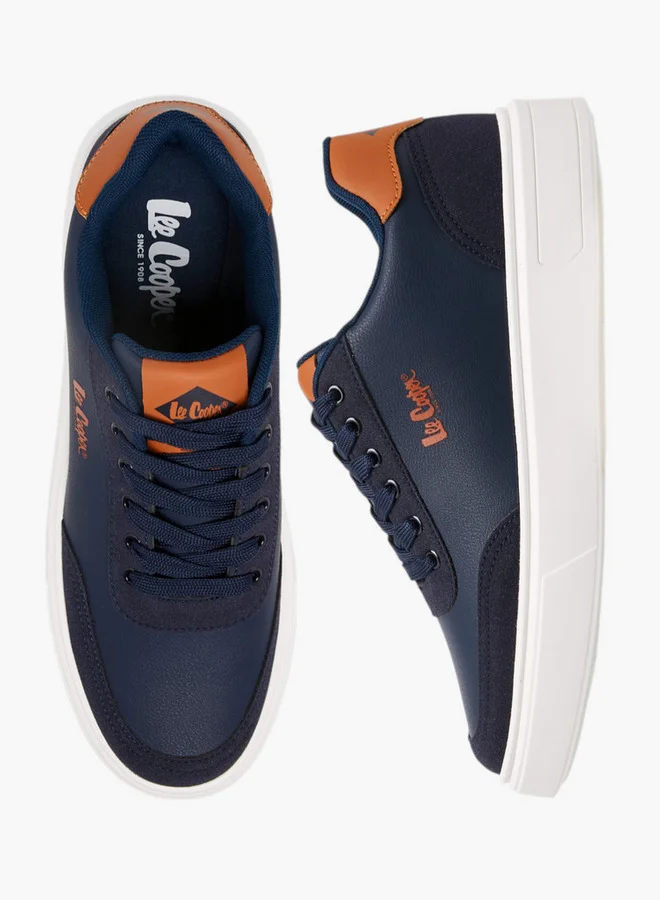 Lee Cooper Men's Solid Lace-Up Sneakers