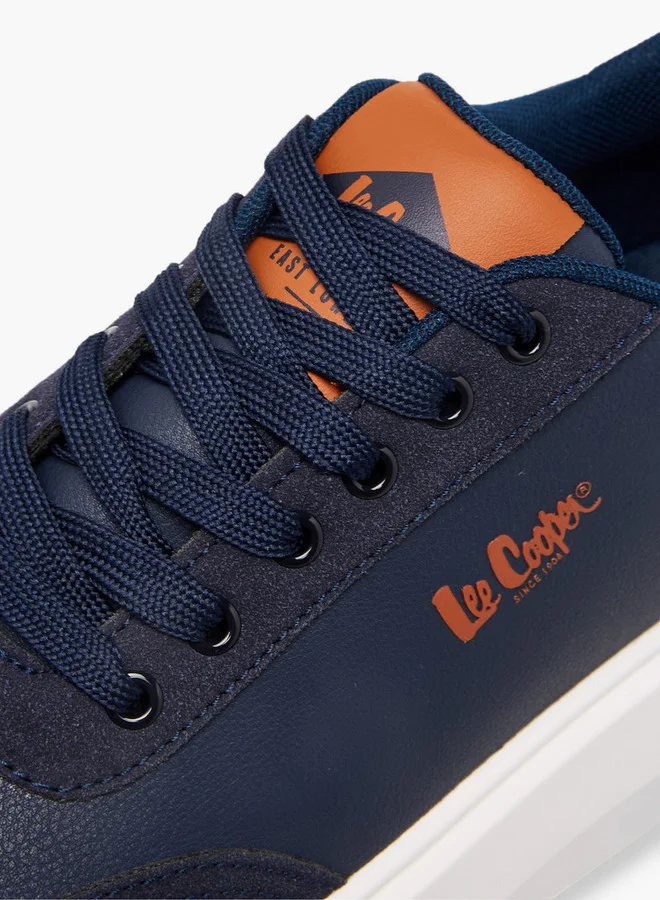 Lee Cooper Men's Solid Lace-Up Sneakers