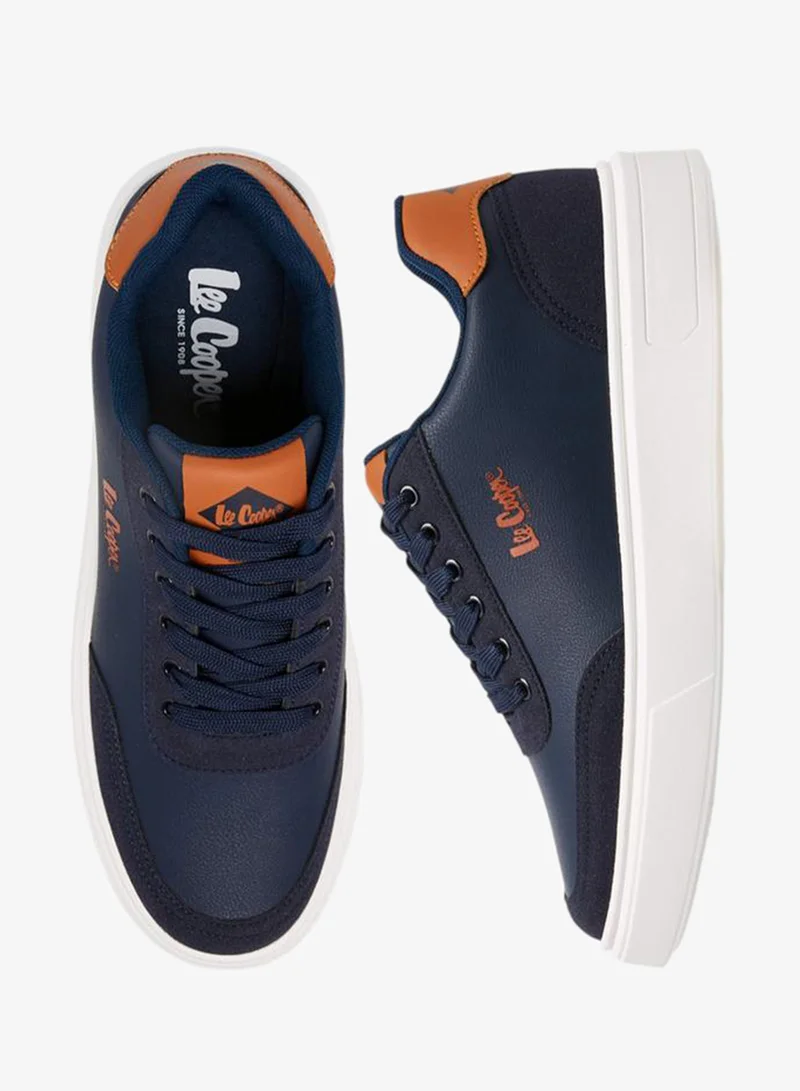 لي كوبر أحذية رياضية رجالية برباط سادة