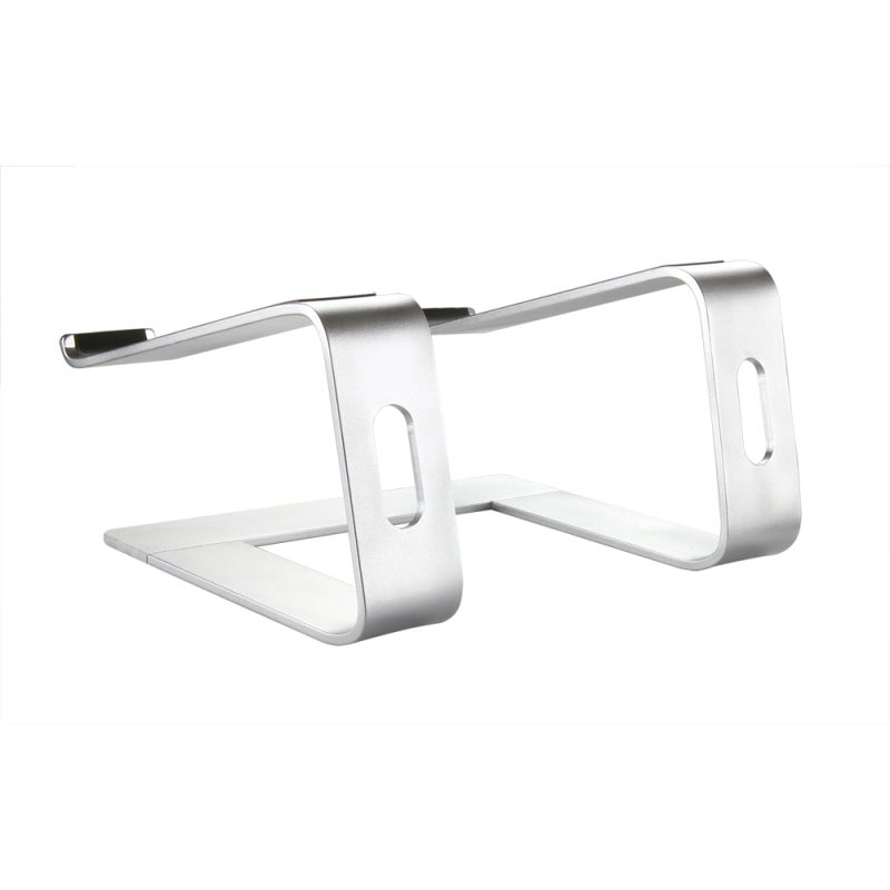 Laptop Stand: Aluminum Alloy Adjustable Height Ergonomic Laptop Riser - Non-Slip Sturdy Cooling Portable Stand for Home Office Workspace Organizer - Image 3