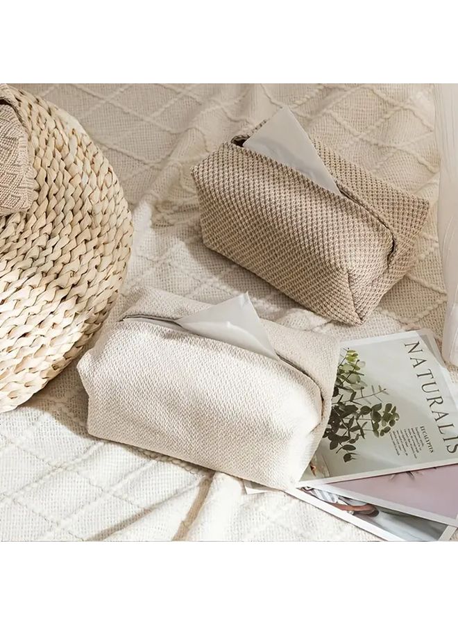 2025 Minimalist Nordic Tissue Box Light Brown For Home Living Room Bedroom Car - Image 2