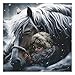 PPuzzling Horse Puzzles 1000 Pieces for Adults Nature Winter Animal Jigsaw Puzzles Difficult Snowy Girl Puzzle as Home Wall Art - Image 4