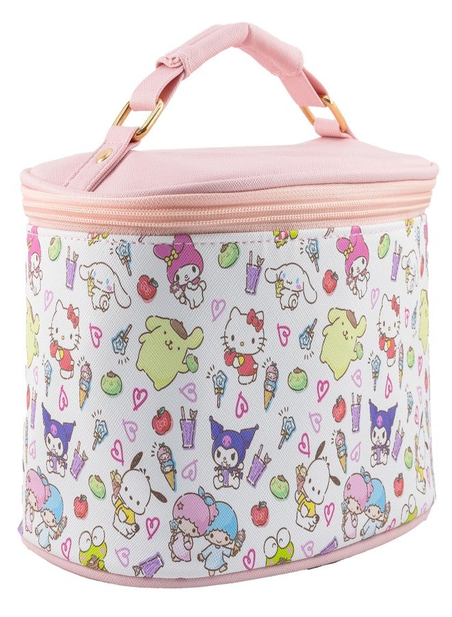 فاست فوروورد حقيبة مكياج سانريو هيلو كيتي - منظم مكياج، حقيبة أدوات تجميل للسفر للنساء والفتيات | حقيبة مستحضرات تجميل لطيفة، حقيبة سفر للأطفال، حقيبة سفر، حقيبة أدوات تجميل للنساء، تخزين المكياج | للأعمار من 3 سنوات فما فوق - Image 1